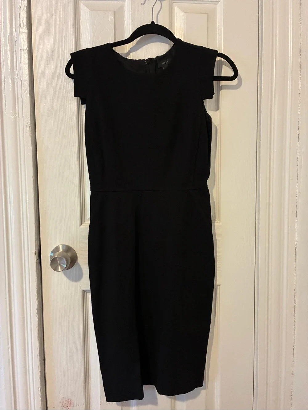 J.Crew Black Resume Sheath Stretch Ponte Dress 8